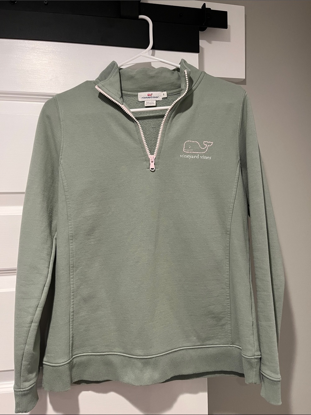 Vineyard Vines Sage Half-Zip Pullover Sweater